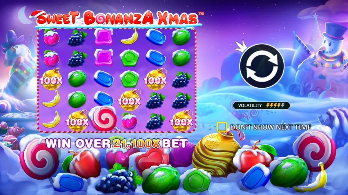 Обзор игрового автомата Sweet Bonanza Xmas